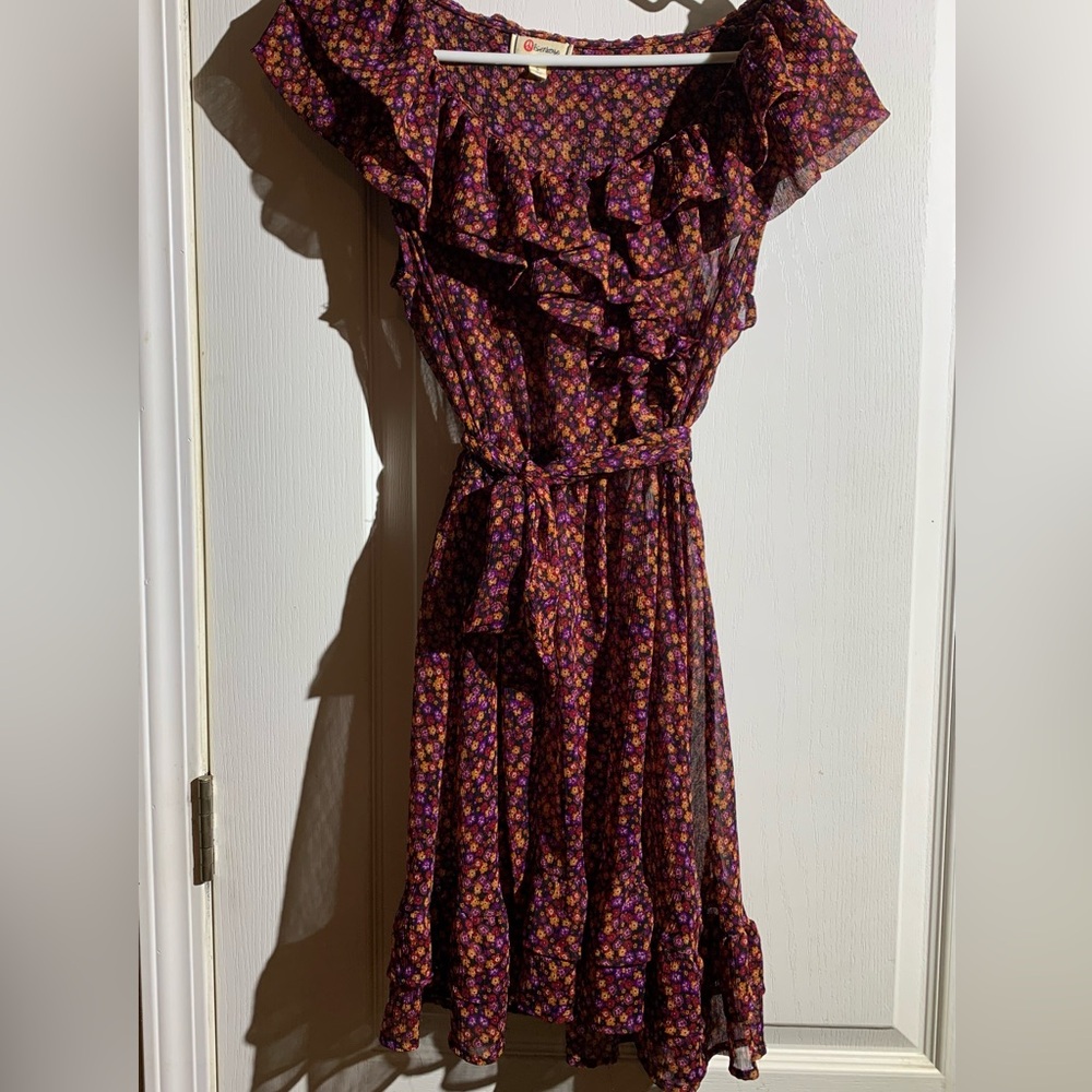 Olsenboye Floral Ruffle Dress.